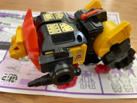 1986 Vintage Hasbro G1 Transformers Predaking Razorclaw with JP instructions Cover