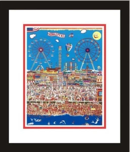 OCEAN CITY, NEW JERSEY by AL SCHREIBER 3-D ARTWORK HAND SIGNED &NUMBERED-FRAMED - Imagen 1 de 7