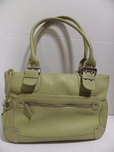 Bolso de mano LUCE de cuero fino verde claro - Imagen 1 de 7