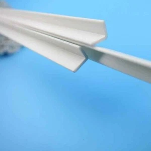 2x2mm 3x3mm 4x4mm ABS L-Type Bar Styrene Plastic Strips Rod White 250mm Length - Picture 1 of 1