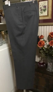 NEW Men's Handsome Joseph Feiss Charcoal Gray Business Dress Slacks Pants 46x32 - Picture 1 of 10
