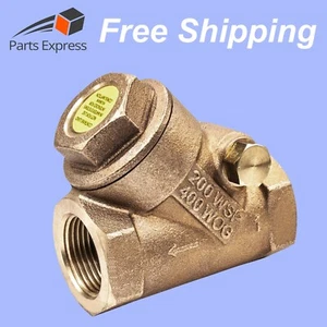 1" SWING CHECK VALVE (BRONZE, 200 WSP) FOR HIGH PRESSURE STEAM, ASME, #62 - Picture 1 of 6