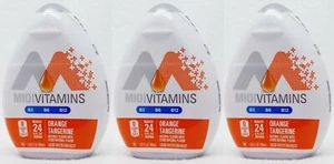 3x Mio Vitamins ORANGE TANGERINE Liquid Water Enhancer Drink Mix Drops B3 B6 B12 - Picture 1 of 2