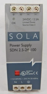 Sola SDN 2.5-24-100 Alimentatore 24VDC 50/60Hz Alimentatore Limitato Classe 2 - Foto 1 di 6