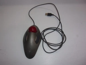 Logitech Logi Trackball Marble Ball Mouse Tested & Working - Picture 1 of 2