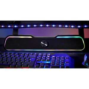 Goodmans Bluetooth Colour LED Wireless Gaming Speaker Rechargable TV Soundbar