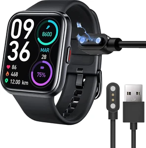 SKG V7 Pro Smart Watch Charger, 2 Pin Magnetic USB Replacement Charging Compatib - Picture 1 of 12