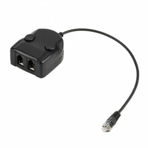 Telephone Training Splitter One In Two Out Headset Training Adapter Stylish - Photo 1/6