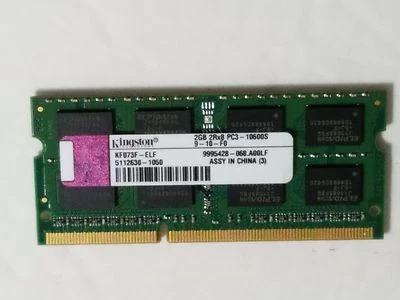 New - KF073F-ELD GENUINE KINGSTON LAPTOP MEMORY 2GB DDR3 PC3-10600 KF073F-ELD  - Image 1 of 4