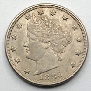 1883 US Liberty Head V Nickel - Picture 1 of 2
