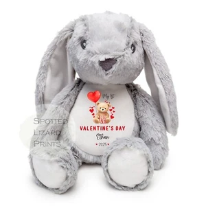 Oso de peluche San Valentín, regalo personalizado de San Valentín, peluche personalizado, día del amor - Imagen 1 de 5