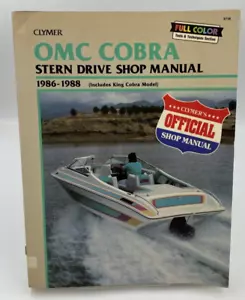 Clymer OMC Cobra Stern Drive Shop Manual 1986-1988 B738 - Imagen 1 de 6
