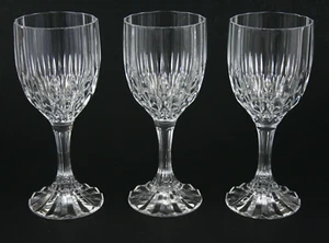 Set of 3 Bretagne by Cristal d'Arques Glass Water Goblets 7 5/16 in - Picture 1 of 3