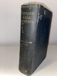 TIFFANY REAL PROPERTY by Herbert Thorndike Tiffany 1912 Hardcover Edition RARE - Foto 1 di 16