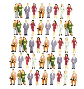 200Stk 1/100 H0 ModellFiguren Sitzende Fahrgäste Figuren Modelleisenbahn Zubehör - Bild 1 von 2