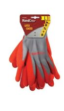 3 Pack Pair HandCrew Unisex Latex Dipped Multi-Purpose Gloves One Size Fits All