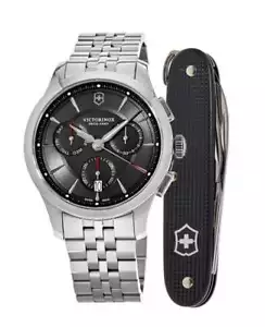 New Victorinox Swiss Army Alliance Chronograph Black Dial Men's Watch 241745.1 - Picture 1 of 4