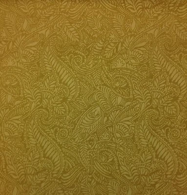 RICHLOOM OSORNO UMBER BRONCEADO HOJA FLORAL CHENILLA MUEBLES TELA POR YARDA 57"W Foto 1 de 4