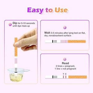 30 Pack Pregnancy Test Strips + 3 Sticks Early Detection Rapid Results - Picture 1 of 7