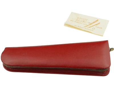 Montblanc Vintage 2er Reißverschlussetui Leder Rot Meisterstück Classic TOP - Bild 1 von 4