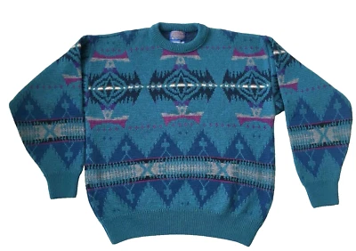 VINTAGE PENDLETON WOOL HIGH GRADE WESTERN WEAR SWEATER SZ L - Image 1 of 3
