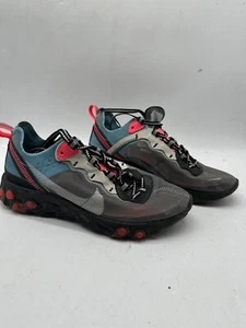 Mens Nike React Element 87 Blue Chill Solar Red Sneakers Size 6 AQ1090-006 - Picture 1 of 9