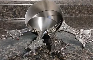 Queen Of The Kitchen Decorative Silver Tone Nesting Measuring Spoon Set Of 4 - Picture 1 of 9