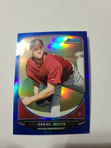 2013 Topps Baseball Card Daniel Watts BCP111....203/250