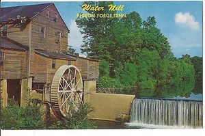 WATER MILL on River Near Great Smoky Mts Pigeon Forge Tennessee Postcard TN  - Picture 1 of 2