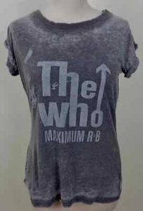 2018 THE WHO - Maximum R&B Official Charcoal Burnout Tour T-Shirt - Ladies Small - Bild 1 von 7