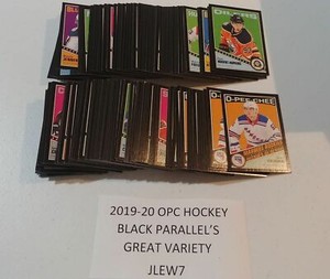 COREY CRAWFORD 2019-20 19-20 OPC O-PEE-CHEE BLACK PARALLEL #048/100 #315 CHICAGO