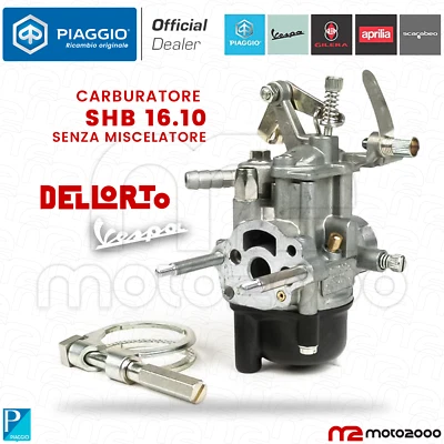 CARBURATORE DELL'ORTO SHB 16-10 ORIGINALE PER PIAGGIO VESPA 50 SPECIAL - R - L - - Immagine 1 di 4