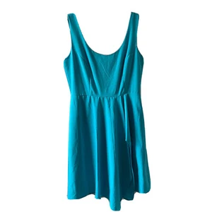 Belle Badgley Mischka Cocktail Dress Womens 10 Blue Solid Sleeveless - Picture 1 of 6