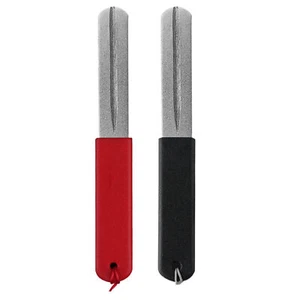 Fishing Hook Sharpening Stone Portable Grinding Tool Double Sided Grit - Foto 1 di 14
