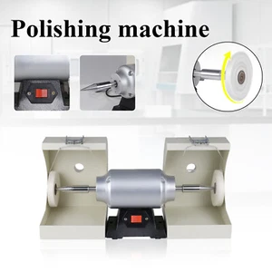 Máquina de torno de pulido dental de 3000 rpm amoladora eléctrica de doble tapa pulidora 550 W - Imagen 1 de 21