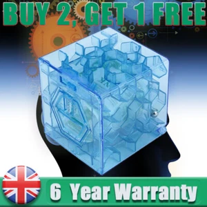 3D Cube Puzzle Money Maze Bank Saving Coin Collection Puzzle Game Toy For Kids - Picture 1 of 10