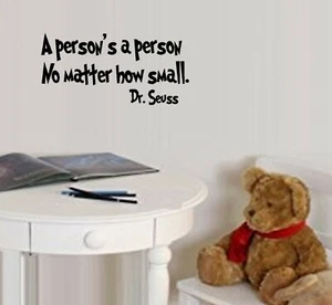 Calcomanía de pared A Person's A Person #2, calcomanías al mejor precio, personajes populares - Imagen 1 de 8