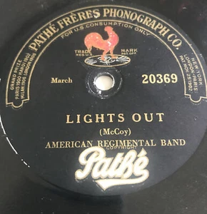 1918 PATHE 20369 Vertical LIGHTS OUT-Near Mint! American Regimental - Picture 1 of 4