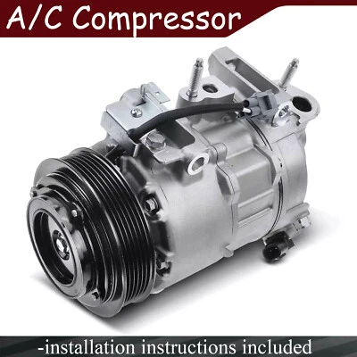 AC Compressor with 6-Groove for Kia Optima 2009-2010 Hyundai Sonata 2010 L4 2.4L Foto 1 de 4