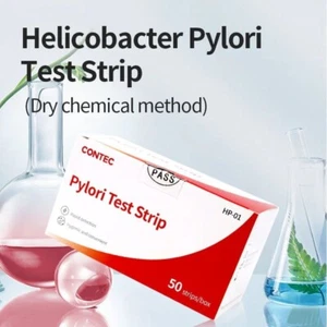 50PCS CONTEC Helicobacter pylori striscia reattiva carte rilevamento ureasi nel tartaro - Foto 1 di 5
