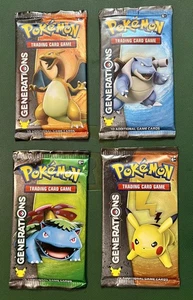 Pokemon 20th Anniversary 2016 XY Generations Art Set 4 Booster Packs - SEALED - Picture 1 of 10