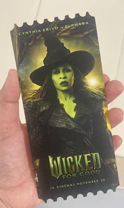 WICKED For Good Movie Ticket Collectible 2025 Elphaba Original Cinema RARE 1 pc. - Picture 1 of 3