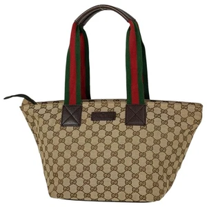 GUCCI Shelly Line Tote Bag Handbag GG Canvas 131230 #BS2922 - Picture 1 of 6