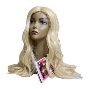 Blonde Wig 30" Clip On Curling Iron Safe Lace Part Invisible Stunning - Picture 1 of 16