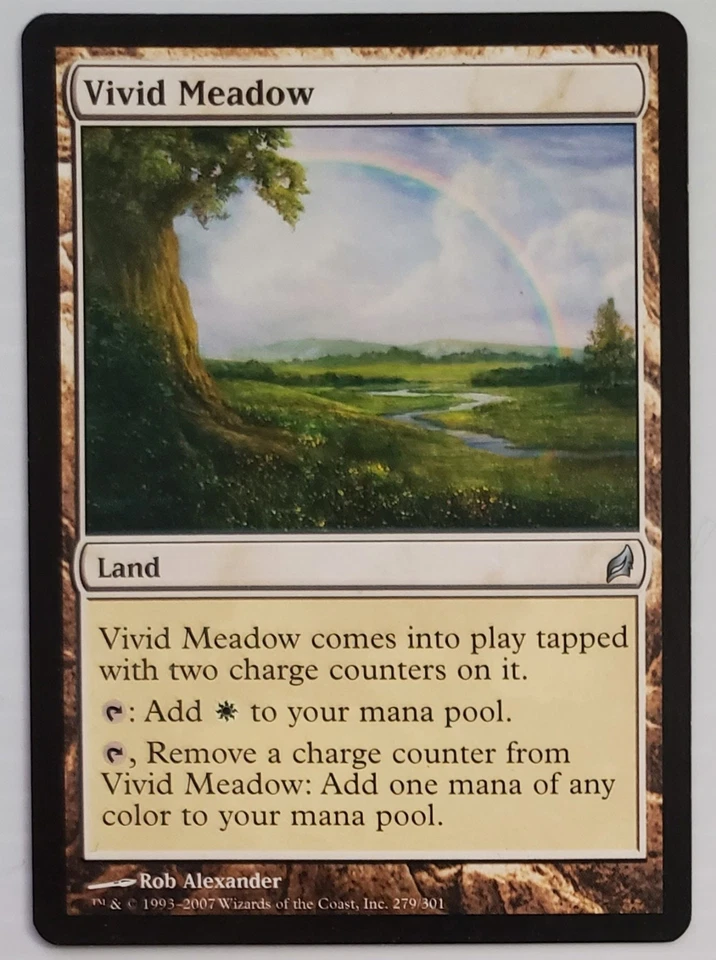 X 1 Lorwyn Vivid Meadow MTG Magic the Gathering LP 279 - Image 1 of 1