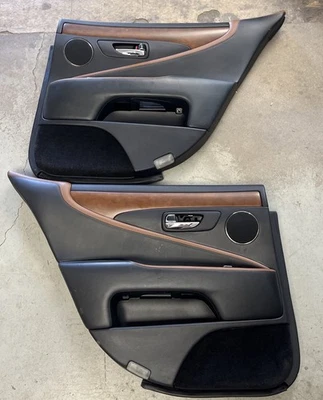 Par de paneles interiores de puerta trasera LEXUS LS460 2010-2012 LA20 negro marrón 2011 Foto 1 de 4
