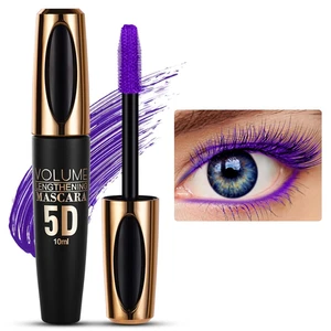 5D Lila Wimperntusche Wasserfest, 10Ml Mascara Wasserfest, Langlebige Volumizing - Bild 1 von 12