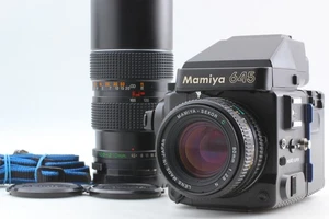 *Casi Como Nueva* Super Cámara de Película Mamiya M645 con Lente 80mm F2.8 105-210mm de JAPÓN - Imagen 1 de 22