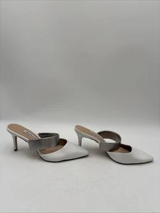 Charles David Women's Alfie Pointed Toe Mules White Size 6.5M - Picture 1 of 5