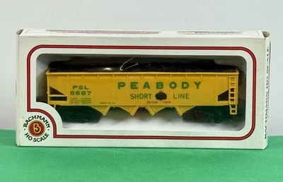 Bachmann #18949-52 HO Scale Peabody 6687 Short Line 40’ Quad Hopper New In Box - Image 1 of 4